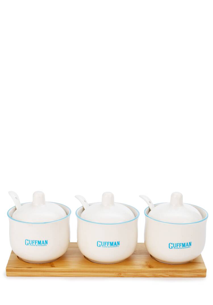 Набор керамической посуды на подставке шир.  750, рис. 6