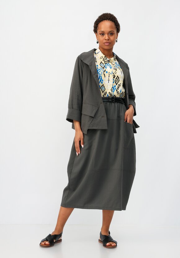 Юбка с кокеткой по полочке шир.  580, рис. 2