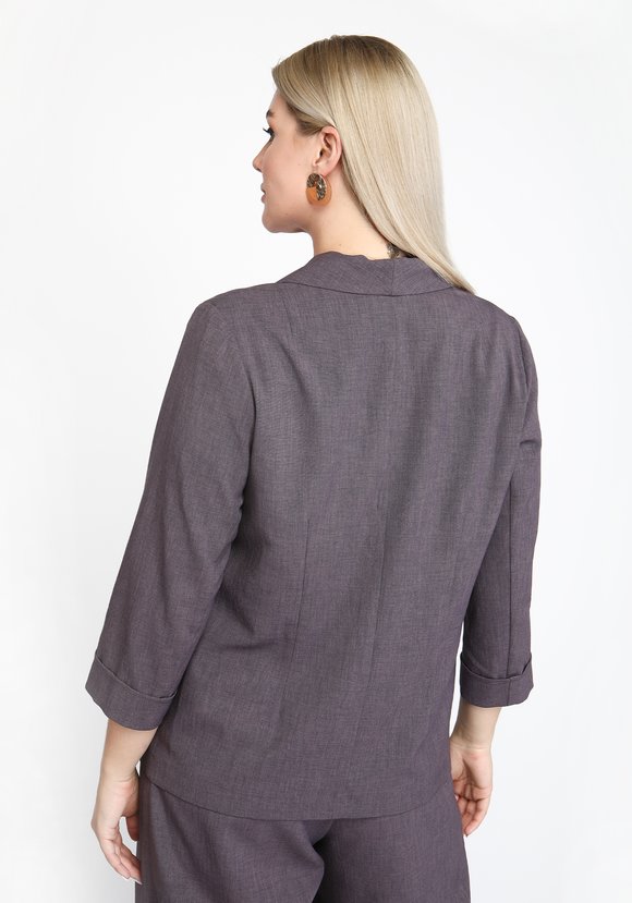 Жакет классический однобортный шир.  580, рис. 32