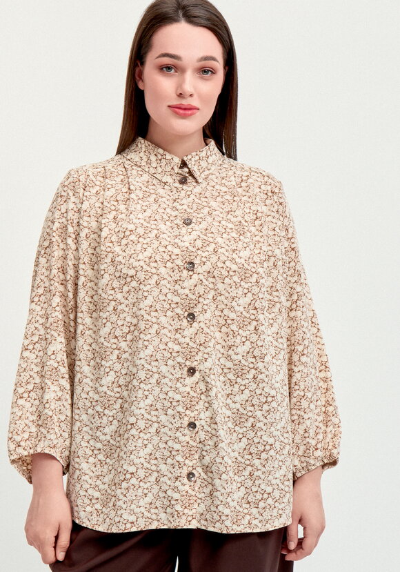 Блуза со складкой по спинке шир.  580, рис. 12