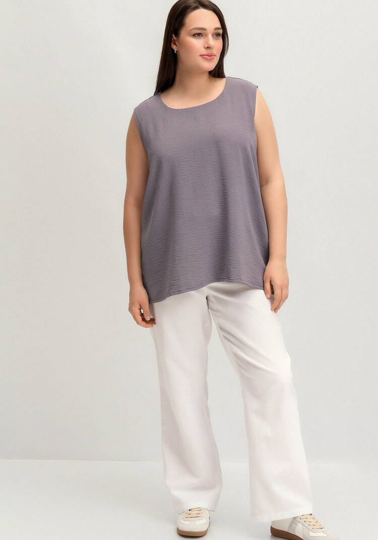 Топ свободного кроя с круглым вырезом шир.  750, рис. 8