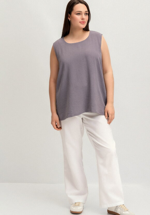 Топ свободного кроя с круглым вырезом шир.  580, рис. 8