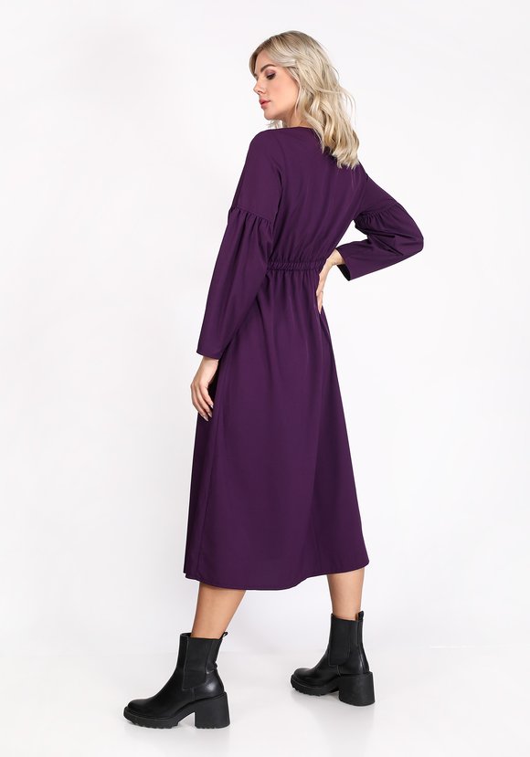 Платье со сборкой на резинке шир.  580, рис. 7