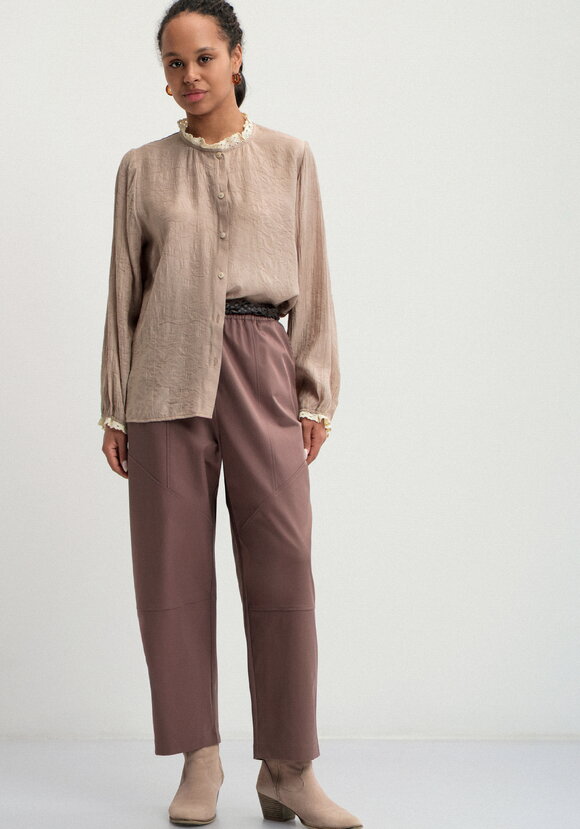 Блуза с отделкой кружева Аниса шир.  580, рис. 7