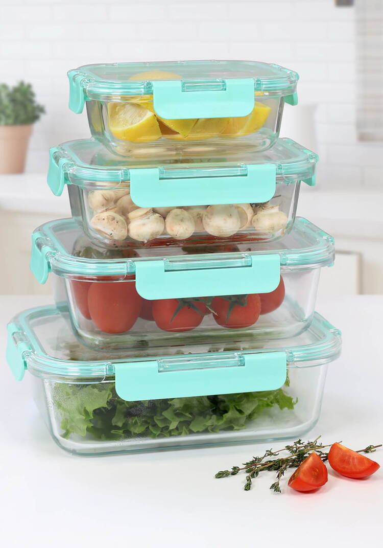 Набор стеклянных контейнеров с крышками шир.  750, рис. 12