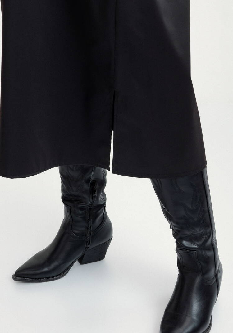 Платье рубашка с рюшей шир.  750, рис. 7