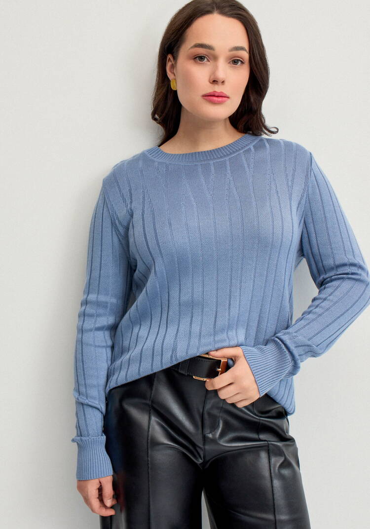 Джемпер с вертикальными полосами шир.  750, рис. 9