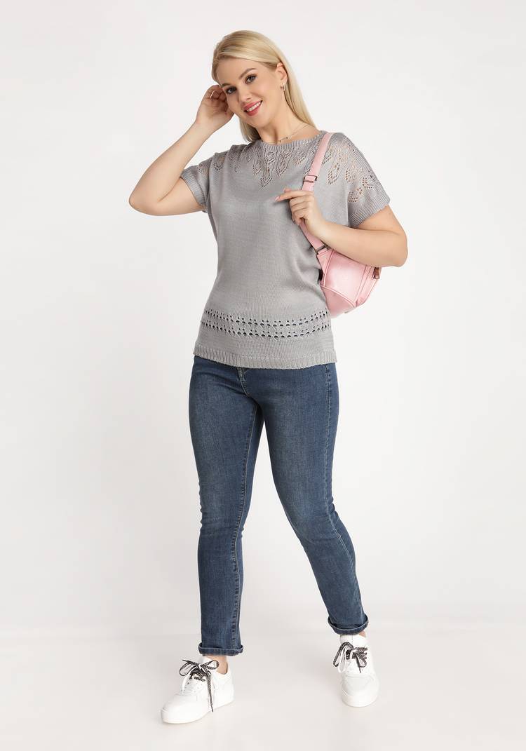 Блуза вязаная двухсторонняя шир.  750, рис. 11