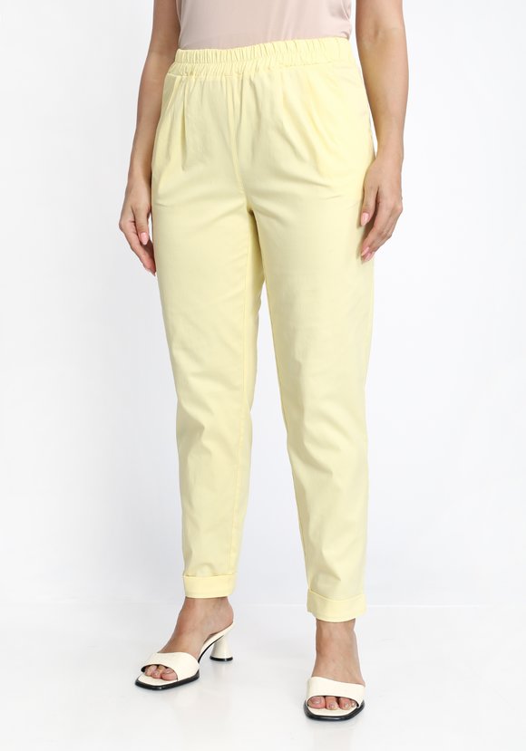 Брюки укороченные полуприлегающего силуэта шир.  580, рис. 1