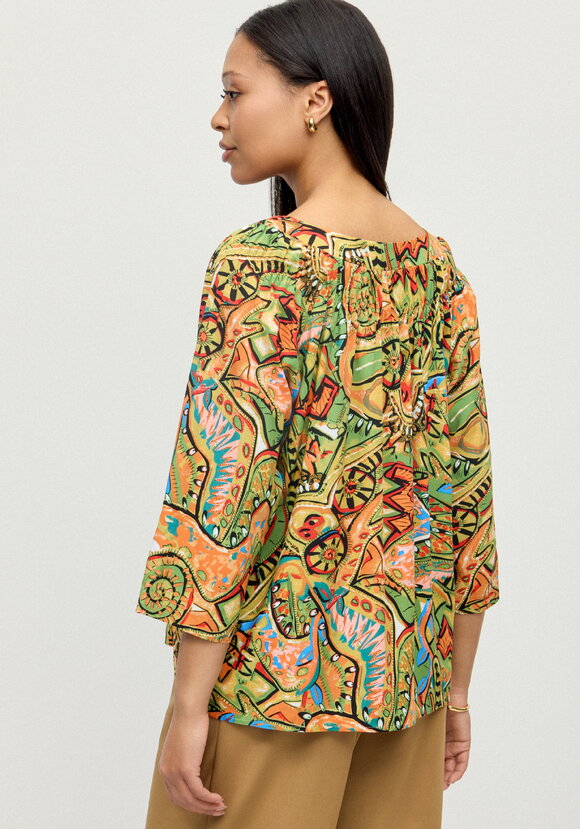 Блуза Мозайка нежности шир.  580, рис. 3