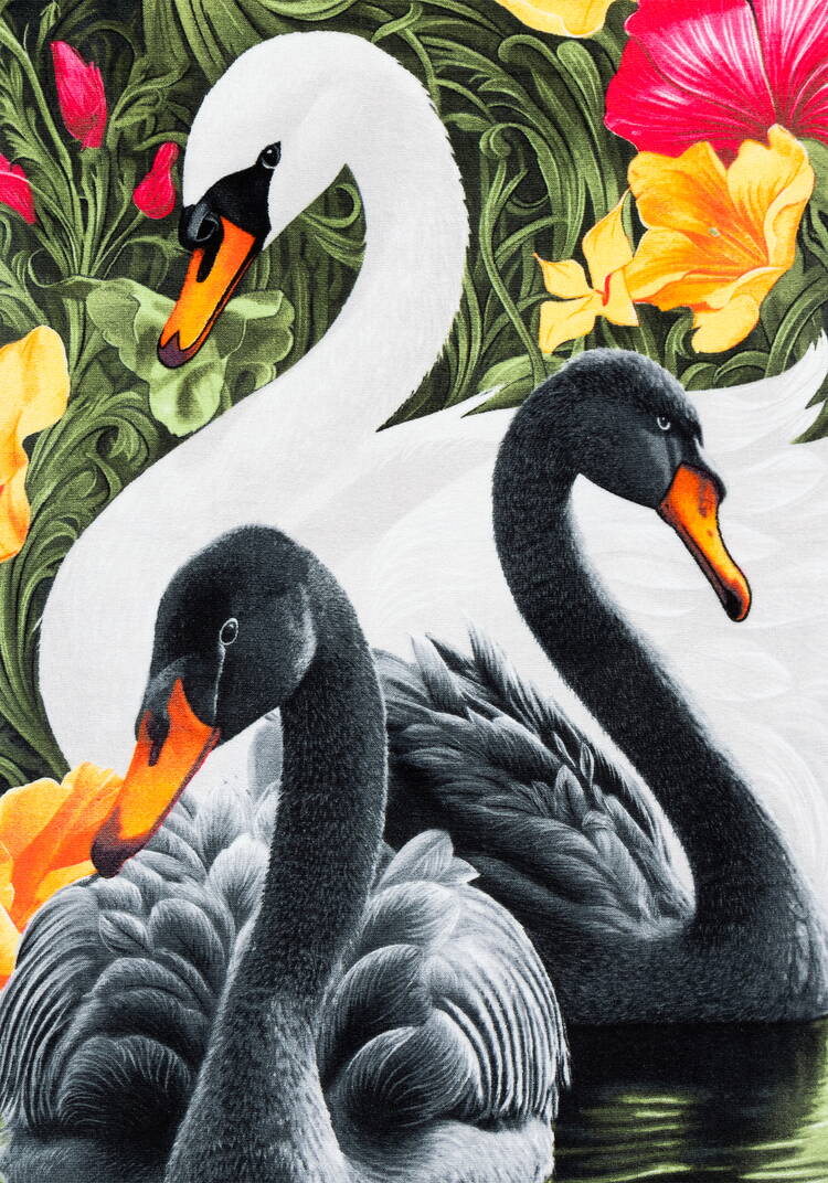 Полотенце пляжное Яркие птицы шир.  750, рис. 2