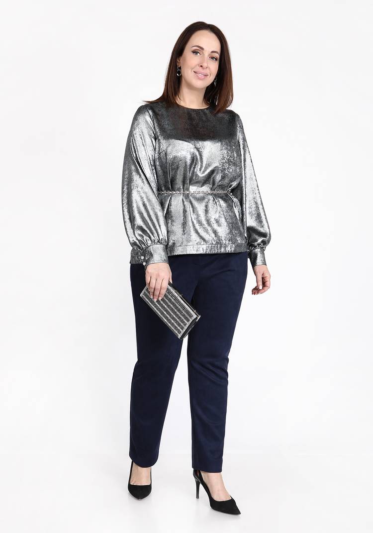 Блуза с объемным рукавом на манжете шир.  750, рис. 7