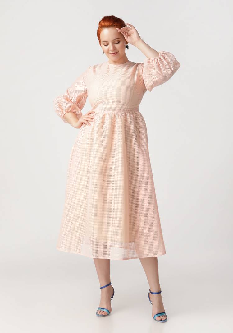 Платье с пышными рукавами шир.  750, рис. 5