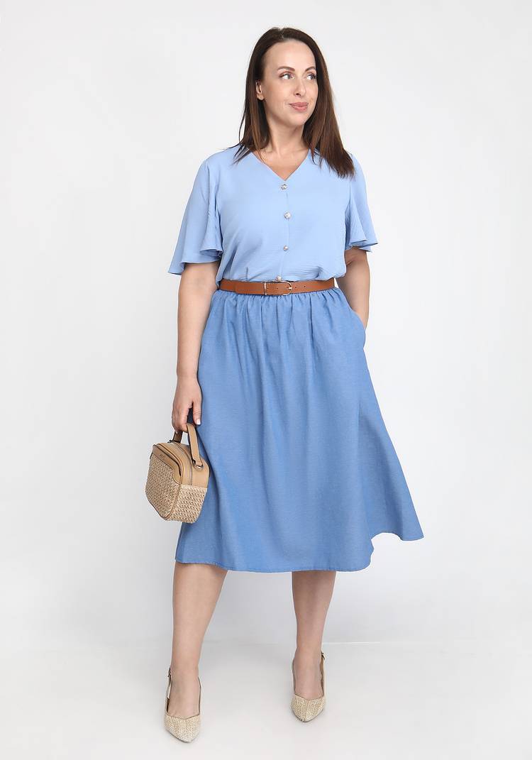 Блуза с широким рукавом прямого силуэта шир.  750, рис. 12