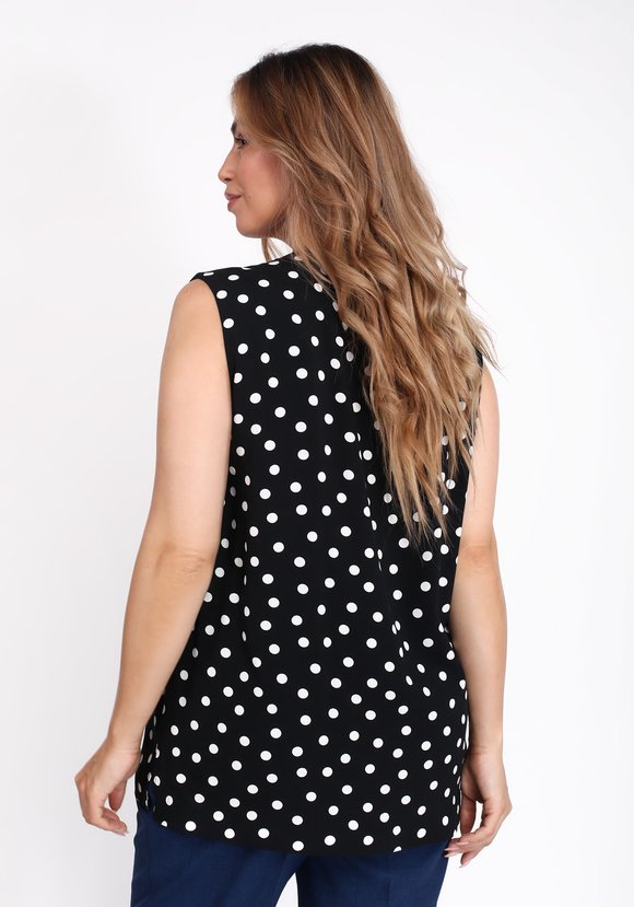 Блуза вискозная без рукава шир.  580, рис. 7