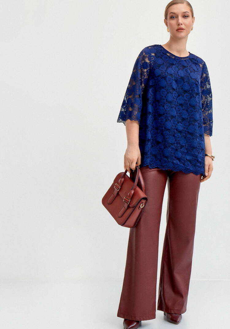 Туника из кружева с топом шир.  750, рис. 25