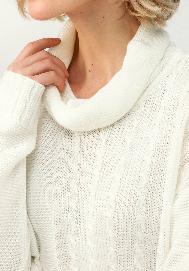 Удлиненный джемпер с косами шир.  750, рис. 15