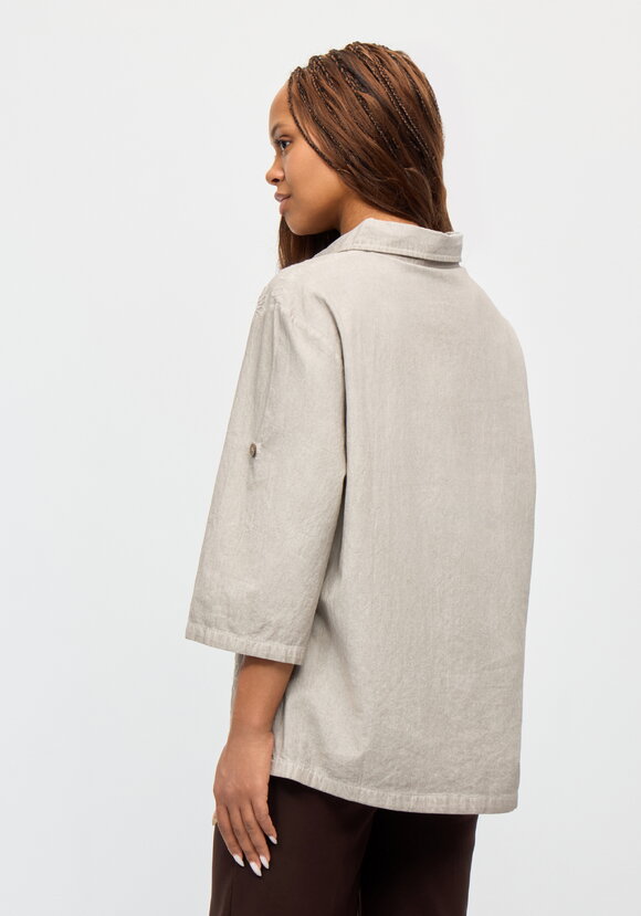 Рубашка с рукавом 3/4 и цветочным узором шир.  580, рис. 10