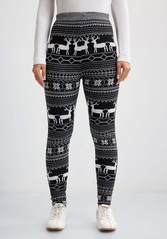 Лосины с принтом утепленные на меху шир.  580, рис. 4