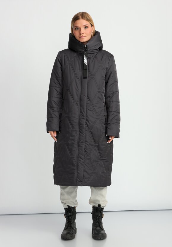 Удлиненное пальто с капюшоном шир.  580, рис. 11