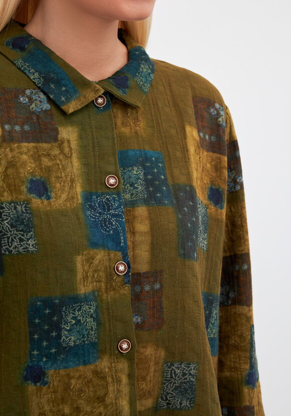 Рубашка женская, удлиненная Илона шир.  580, рис. 5