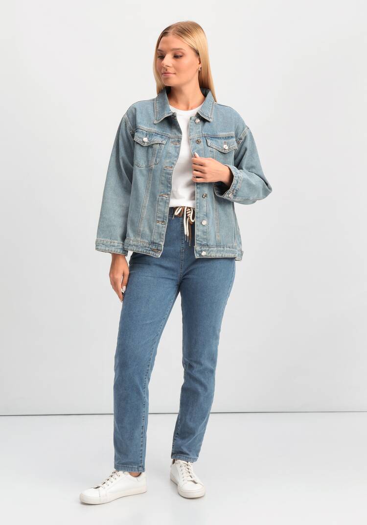 Джинсовая куртка Лора шир.  750, рис. 7