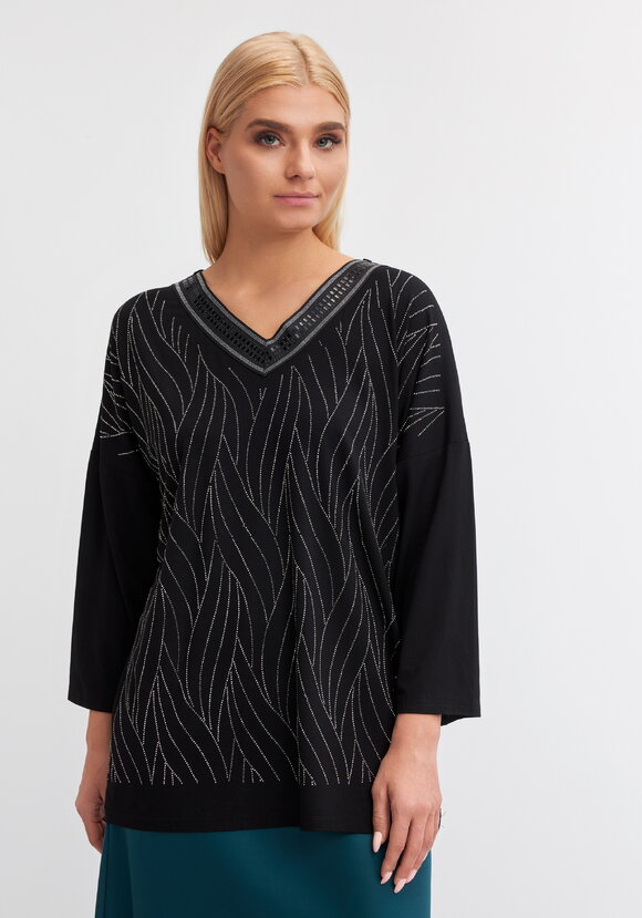 Блуза Изящные линии шир.  580, рис. 4