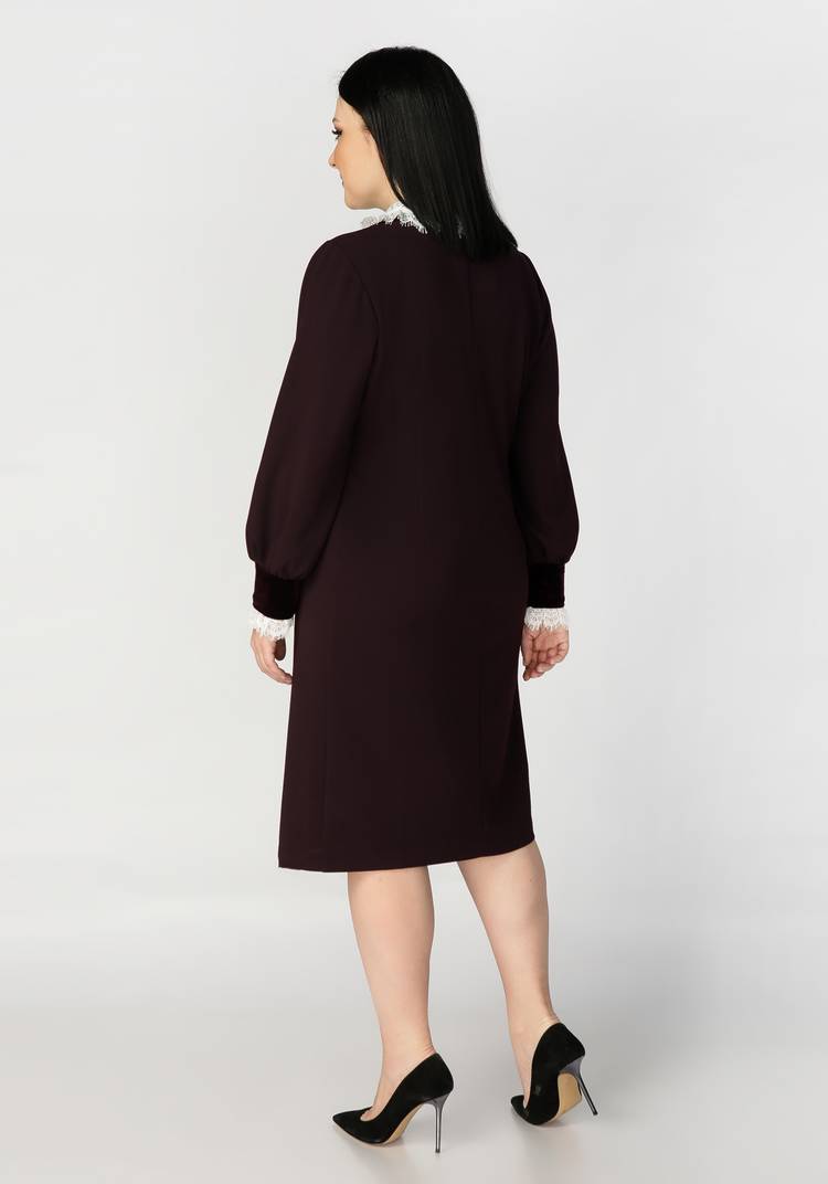 Платье с ажурным воротником шир.  750, рис. 7