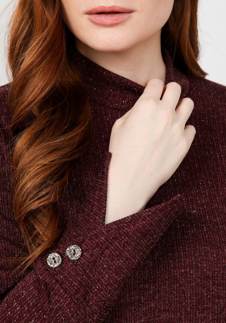 Водолазка в рубчик с люрексом шир.  750, рис. 11