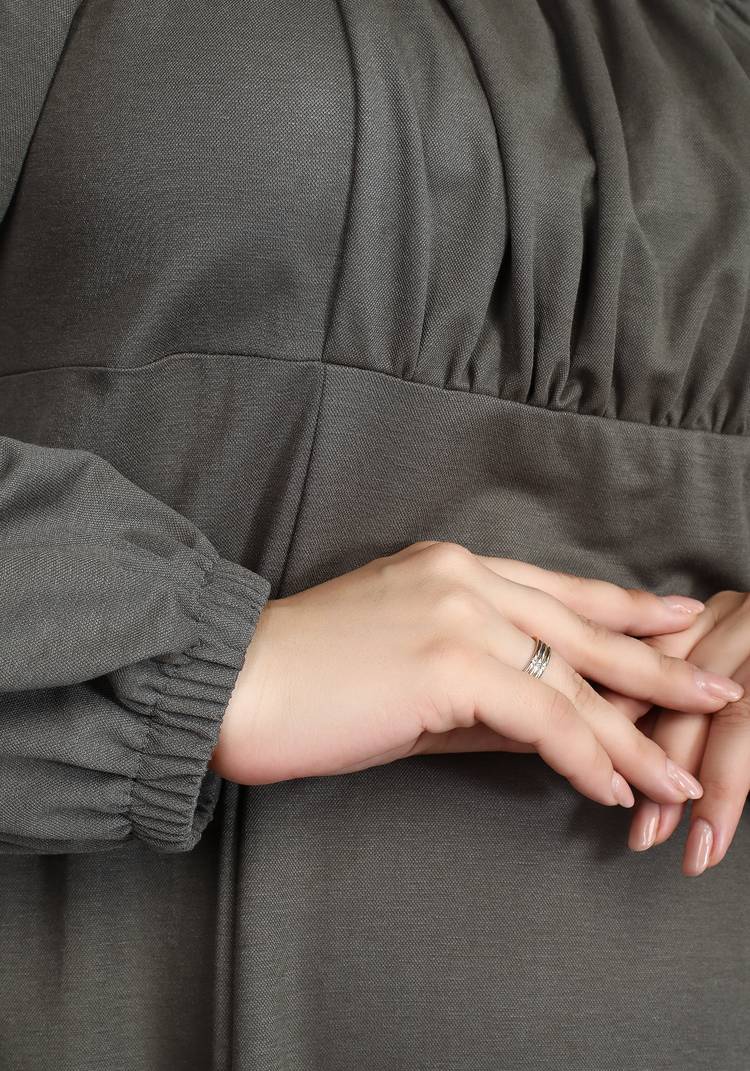 Платье с кокеткой под грудь шир.  750, рис. 8