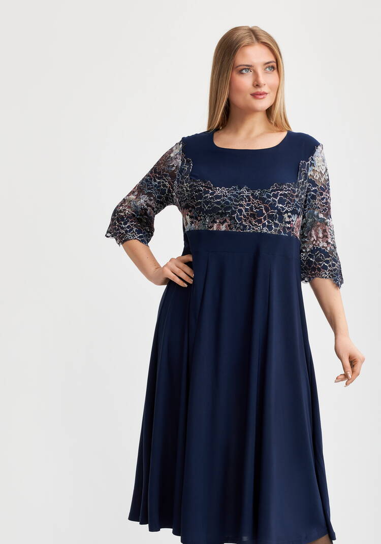 Платье Мальвина с отделкой из кружева шир.  750, рис. 7