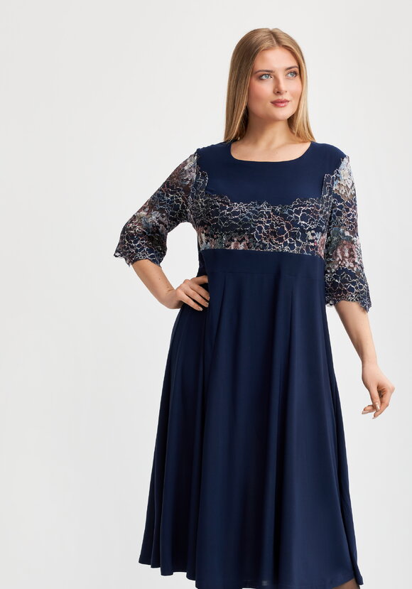 Платье Мальвина с отделкой из кружева шир.  580, рис. 7