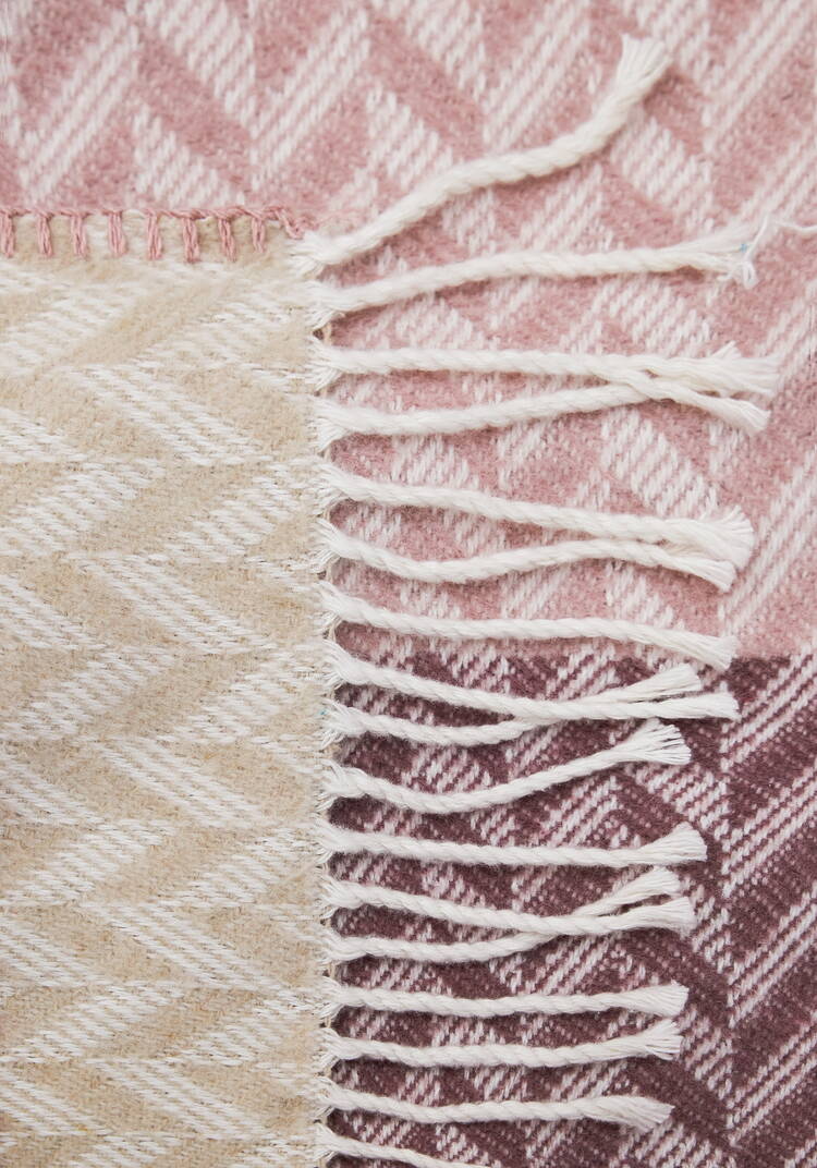 Плед с бахромой Хлопковый жаккард шир.  750, рис. 19