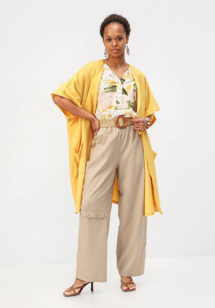 Брюки с декоративной планкой шир.  750, рис. 30