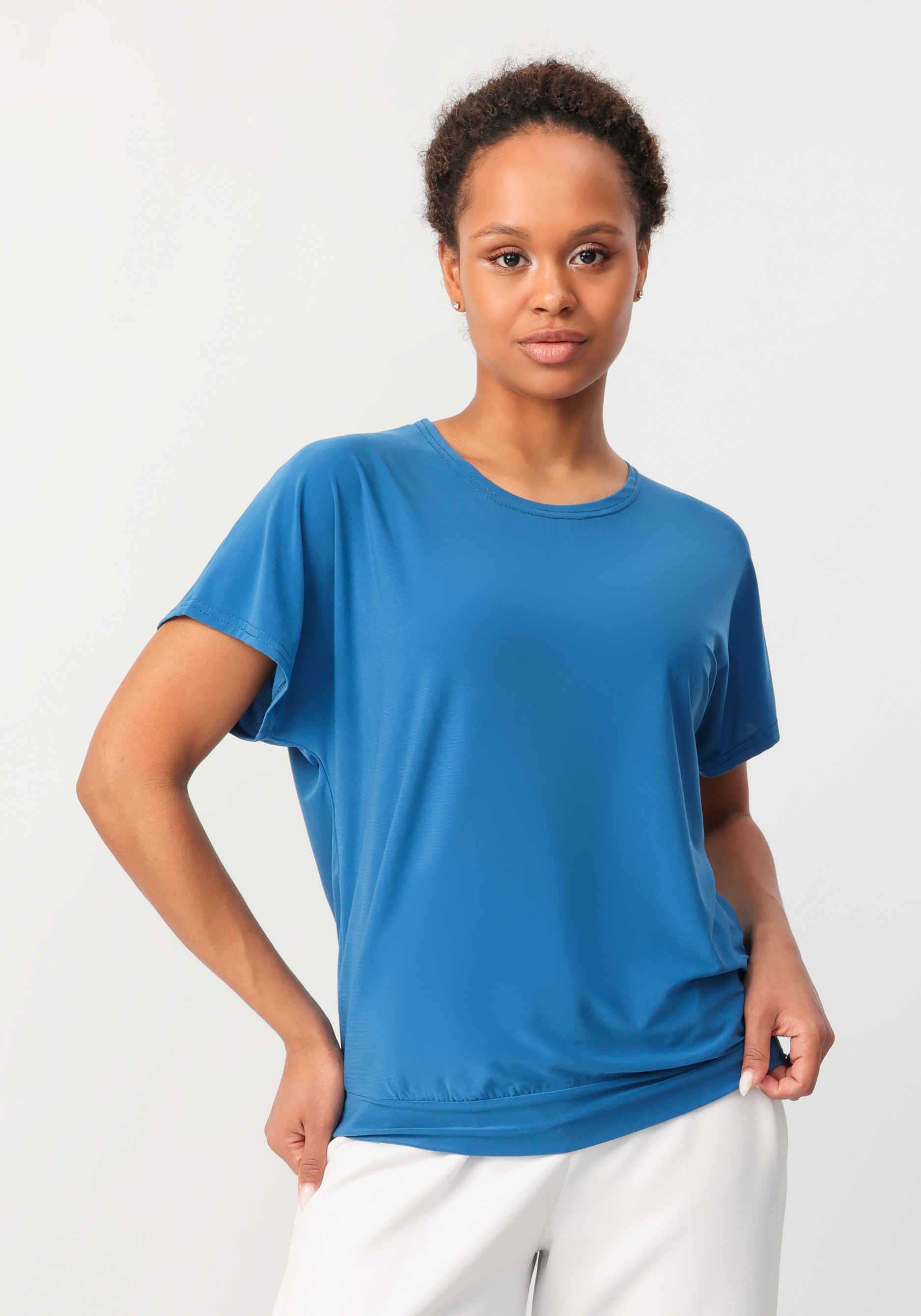 Блуза "Салли" LORICCI, цвет синий, размер 58 - фото 6