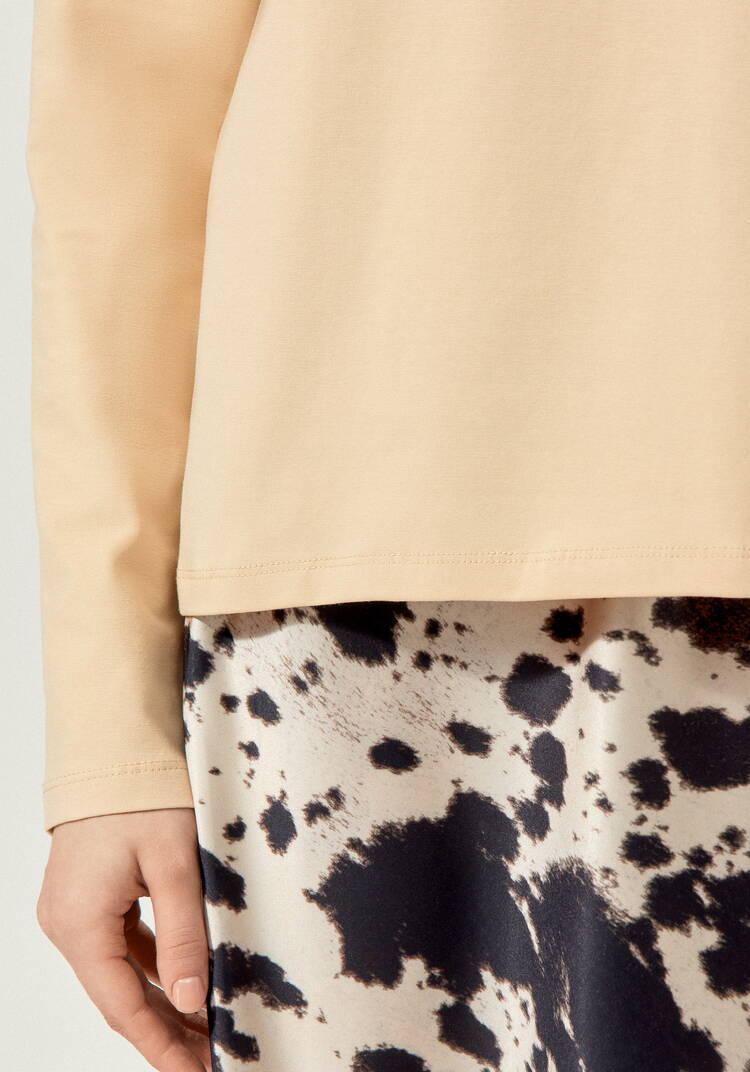 Лонгслив с круглым воротом из хлопка шир.  750, рис. 29