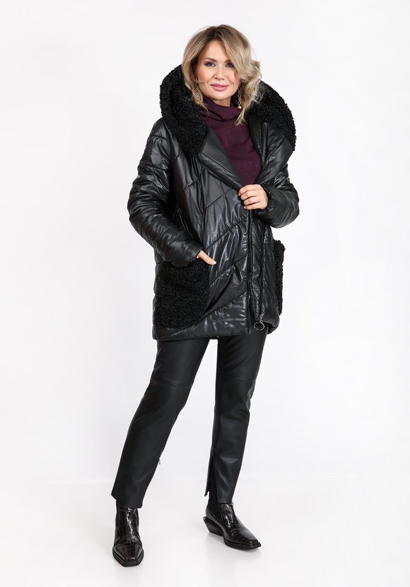 Куртка с отделкой из искусственного меха шир.  580, рис. 7