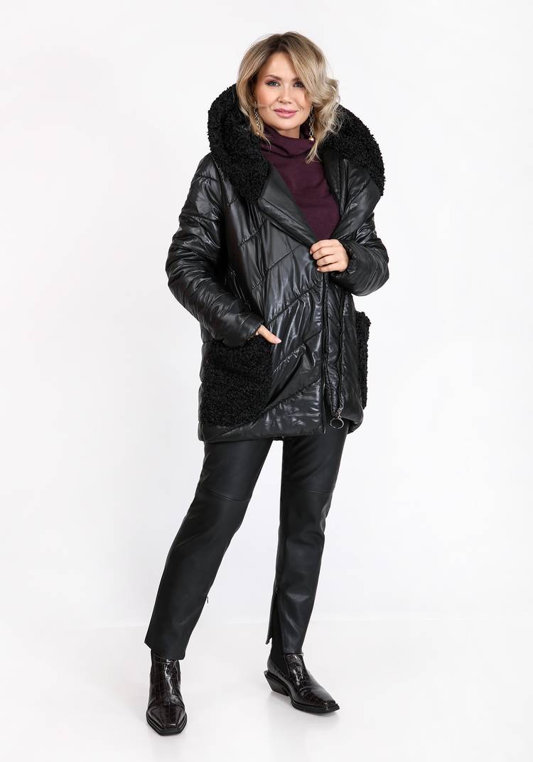 Куртка с отделкой из искусственного меха шир.  750, рис. 7