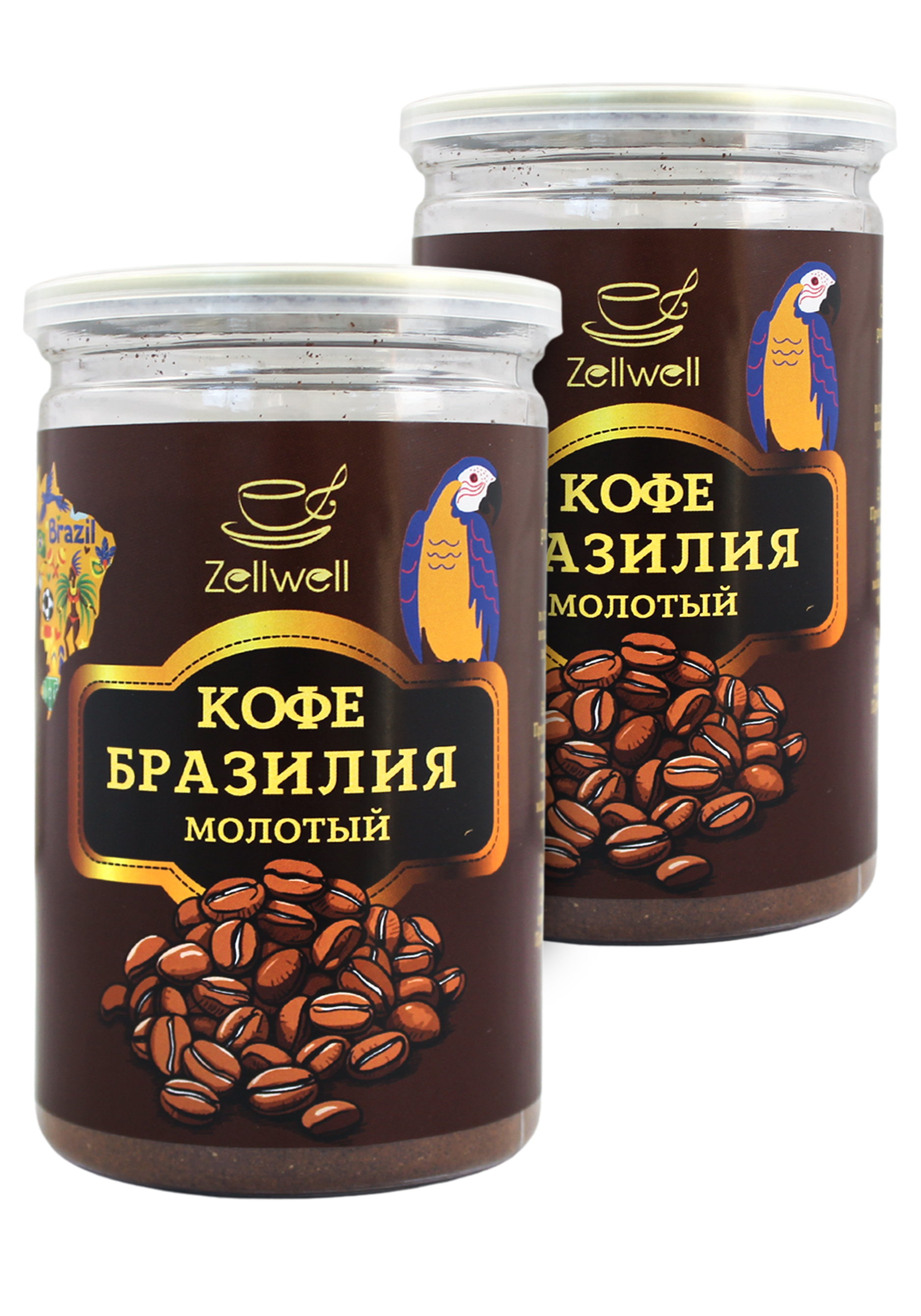 

Кофе молотый, 2 шт., Бразилия