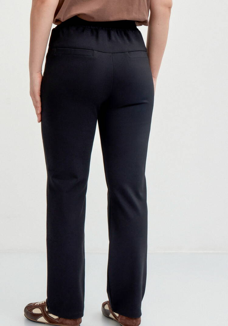 Брюки из джери с кокеткой по спинке шир.  750, рис. 3