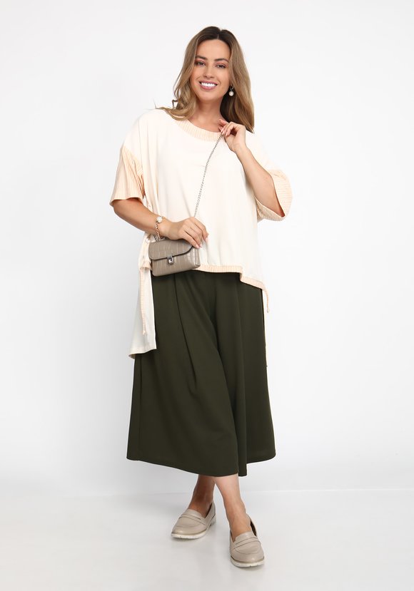 Туника комбинированная на пуговицах шир.  580, рис. 1