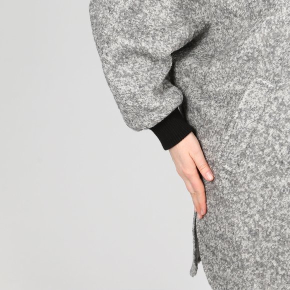 Пальто-пончо на пуговицах шир.  580, рис. 5