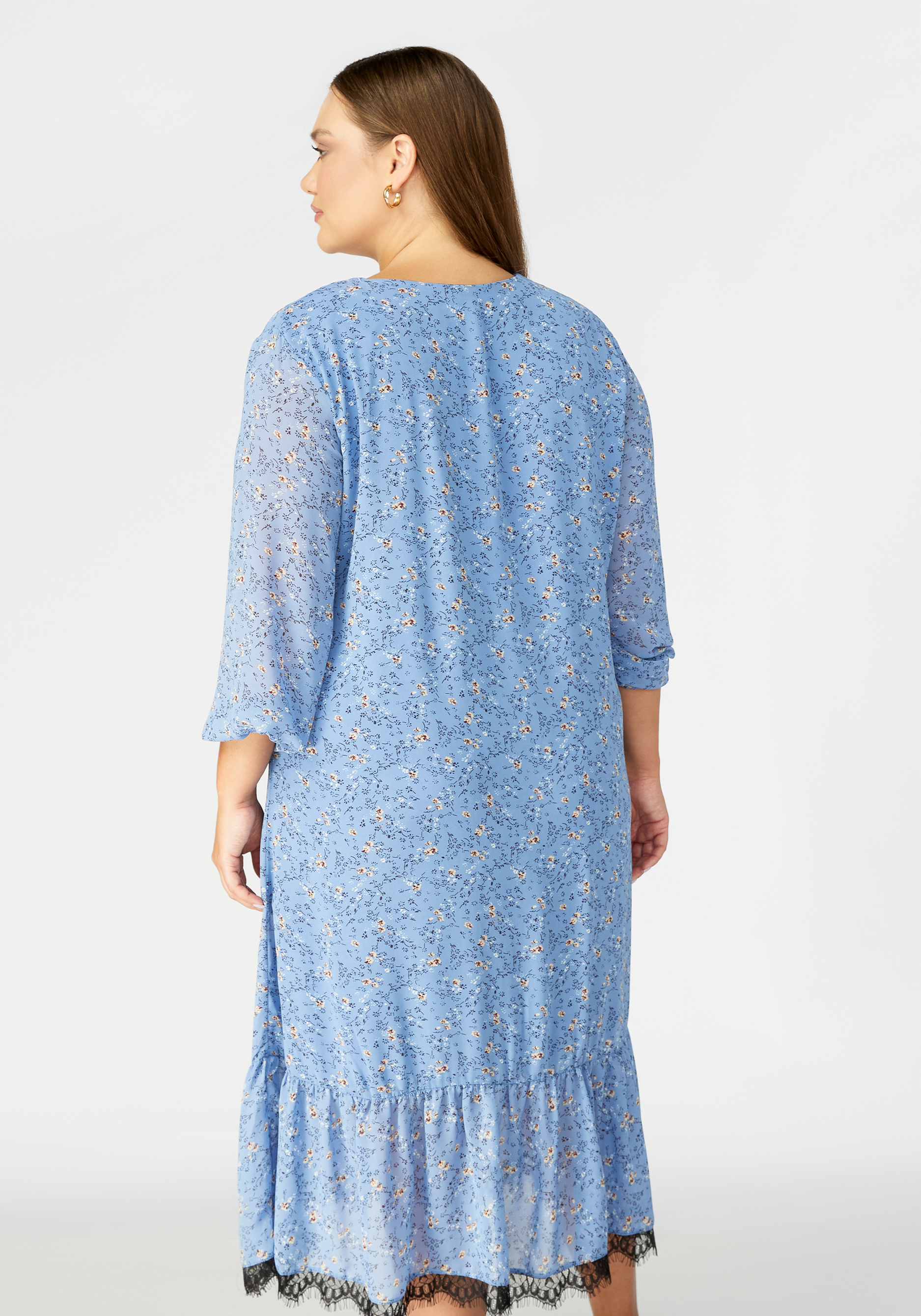 Платье с ярусом по низу "Аника" Unit, цвет голубой, размер 56 - фото 8