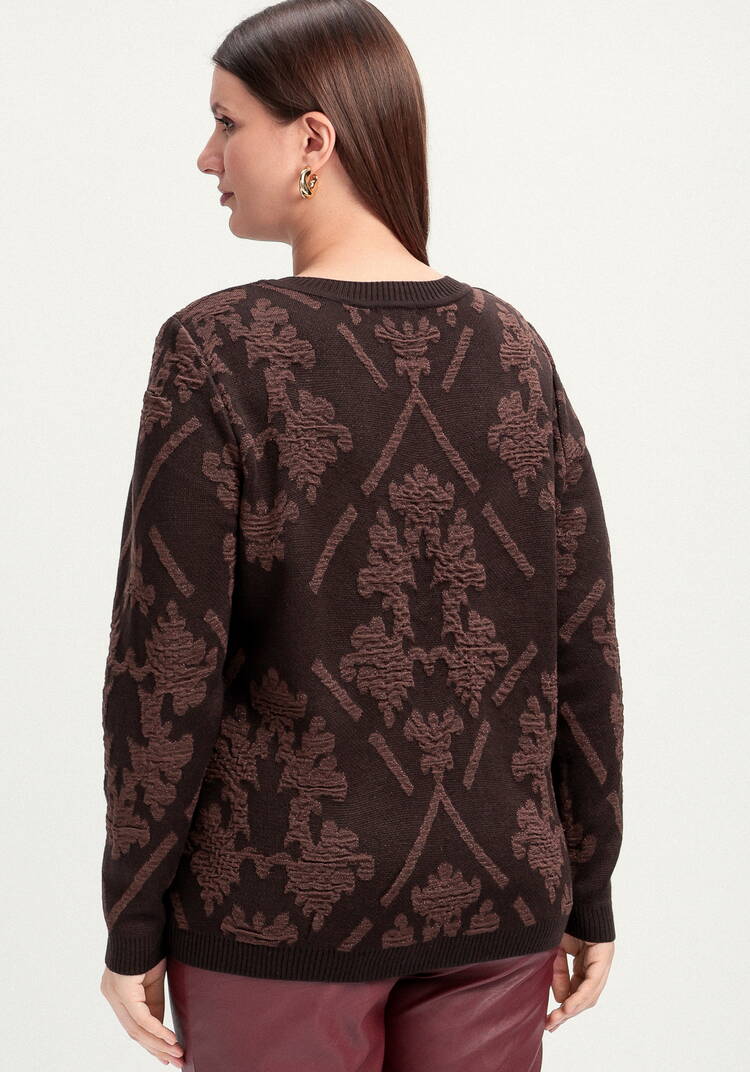 Джемпер с геральдическим орнаментом шир.  750, рис. 3