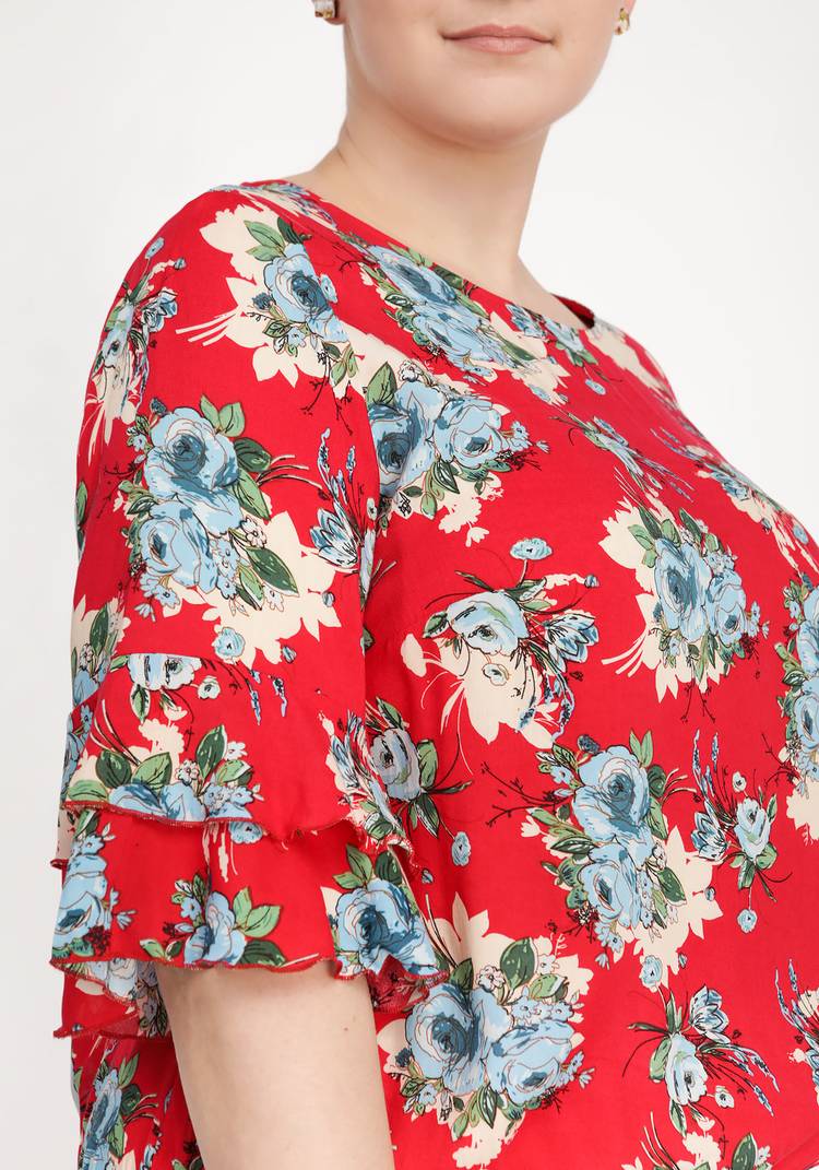 Блуза Яркие тропики шир.  750, рис. 10