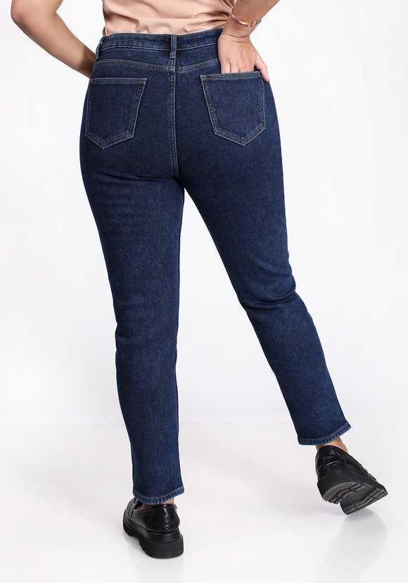 Джинсы классические на флисе шир.  580, рис. 2