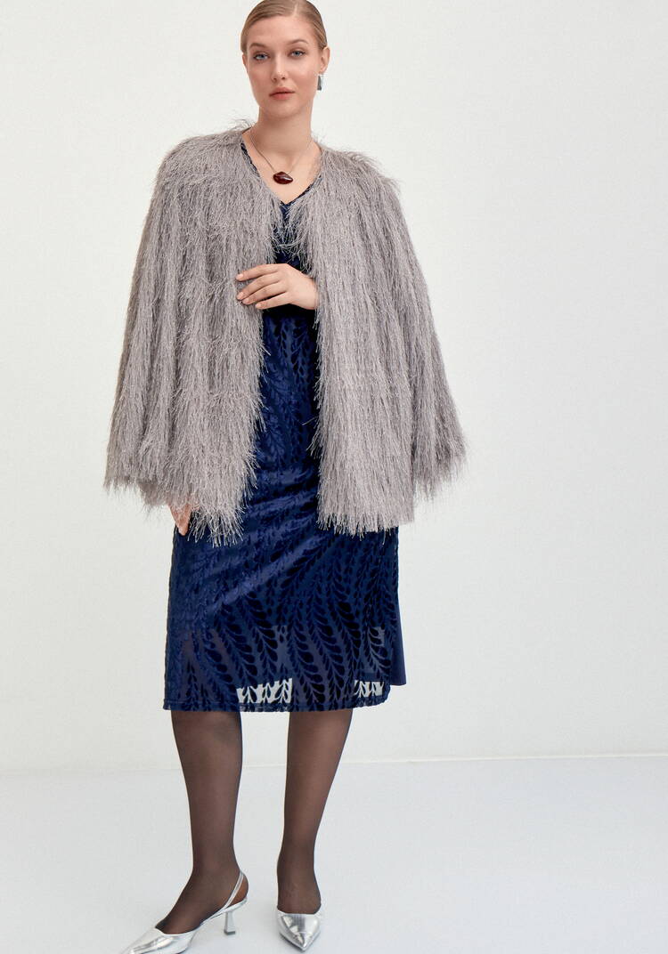 Платье из панбархата и трикотажа шир.  750, рис. 14