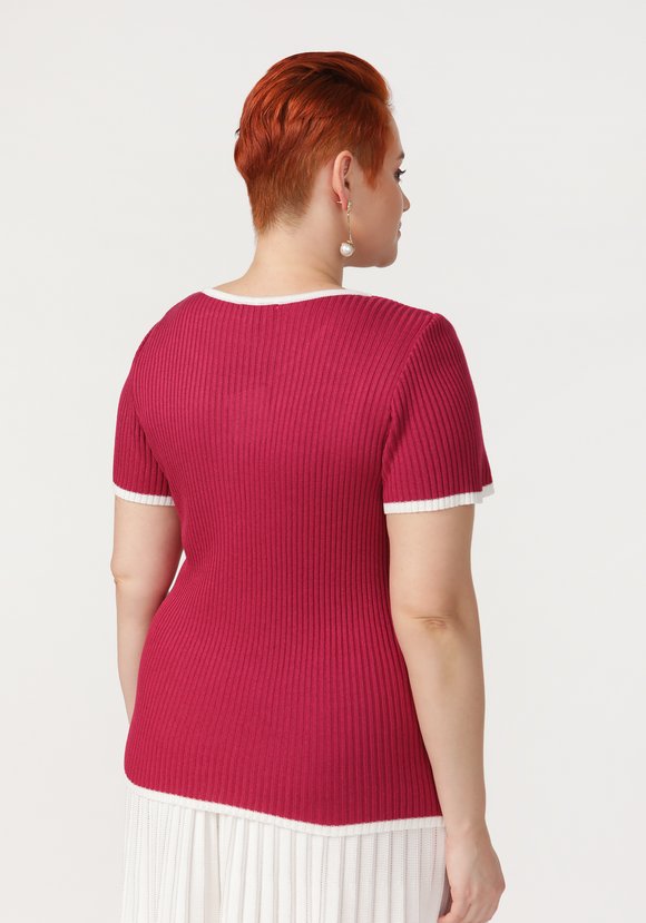 Футболка с декоративными пуговицами шир.  580, рис. 6