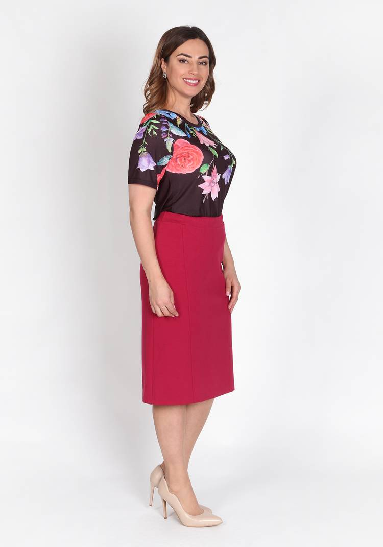 Блуза Цветочная серенада шир.  750, рис. 19