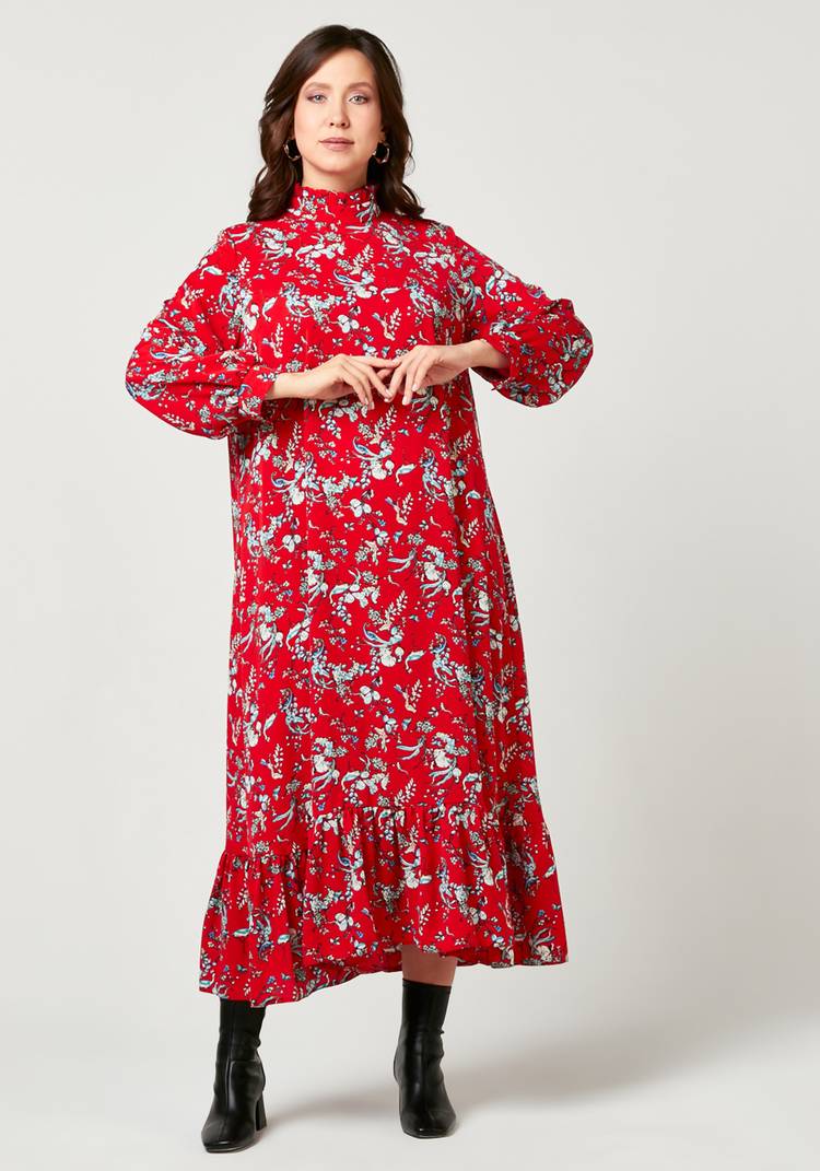 Платье миди с широким ремнем шир.  750, рис. 1